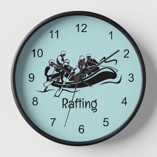 Eau Blanche Conception de Rafting Horloge murale (Recto)