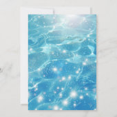 Eau Bleue Étincelante Invitation à une Soirée Pisc (Dos)