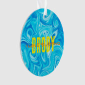 Eau Bleue J'AIME SURF NOM Ocean Beach Fun Orn (devant)