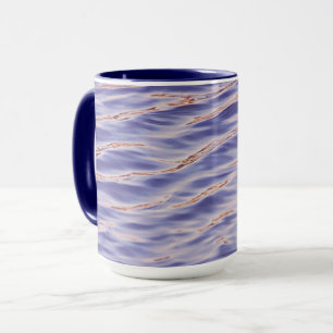 Eau Bleue Périwinkle Mug Art Abstrait