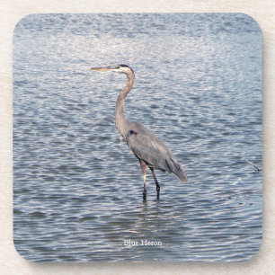 Eau Blue Heron set 6 dessous de verre en plastique