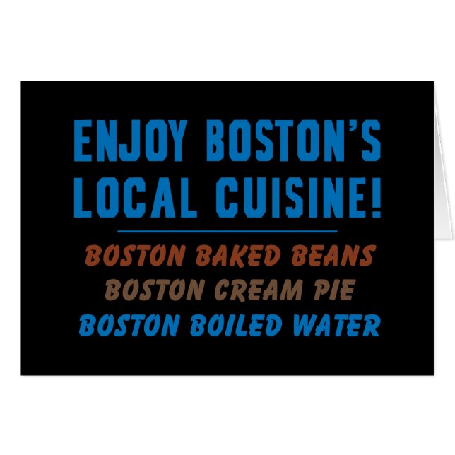 Eau bouillie de Boston (Devant horizontal)