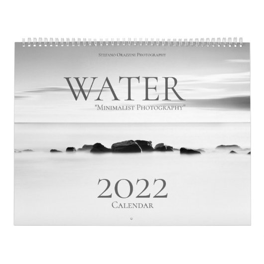 Eau, Calendrier photo minimaliste 2022 (Protection)