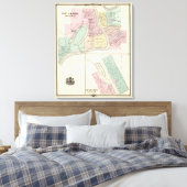 Eau Claire en Medford Canvas Afdruk (Insitu (Slaapkamer))