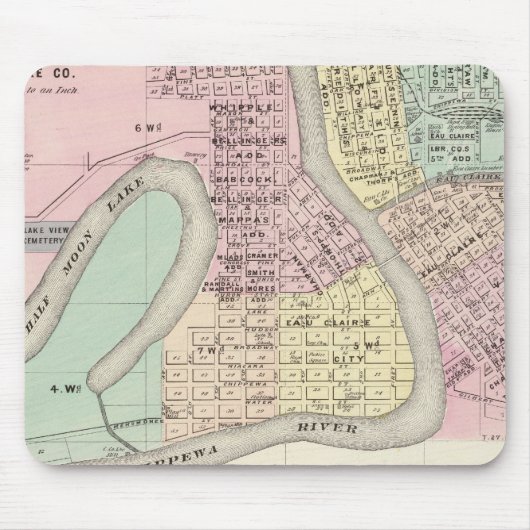 Eau Claire en Medford Muismat (Voorkant)