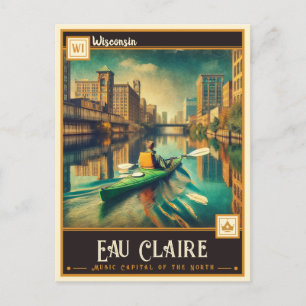 Eau Claire, Wisconsin   Antiek Briefkaart