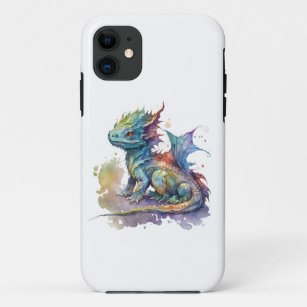 Eau couleur bébé dragon lunatique iPhone 11 coque