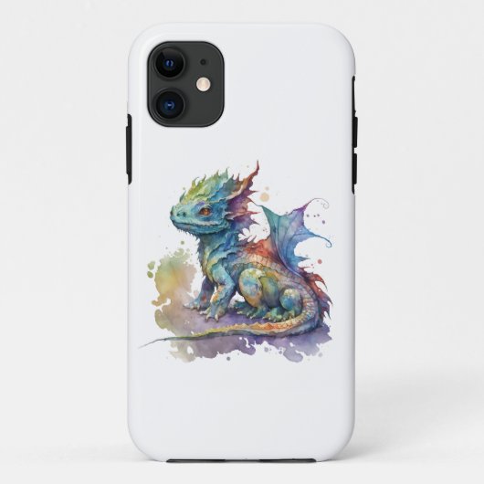 Eau couleur bébé dragon lunatique iPhone 11 coque (Dos)