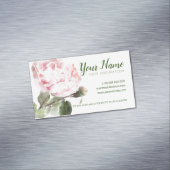 EAU COULEUR PEONY Fleur plié Carte de visite (In Situ)