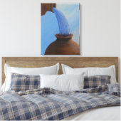 Eau dans la toile à vin (Insitu(Chambre))