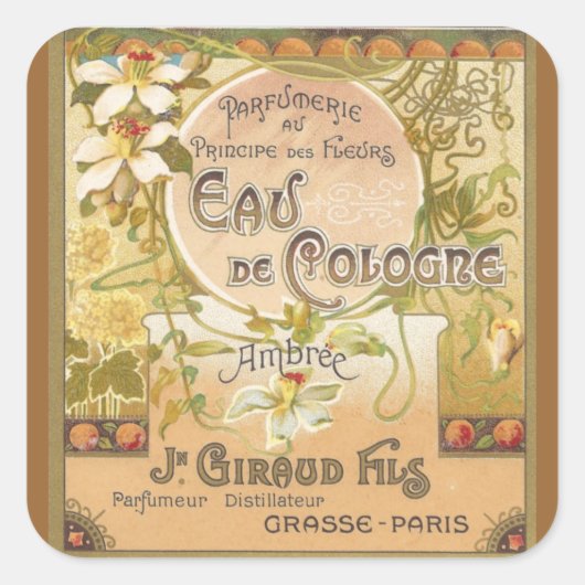 Eau de Cologne Ambree Stickers (Voorkant)