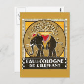Eau de Cologne de l'elephant Briefkaart (Voorkant / Achterkant)