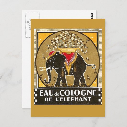 Eau de Cologne de l'elephant Briefkaart (Voorkant / Achterkant)