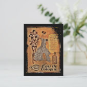 Eau de Cologne Harlequin en Flapper Briefkaart (Staand voorkant)