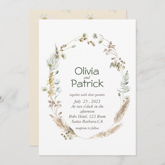 Eau de fleur sauvage invitation tropicale (Devant / Derrière)