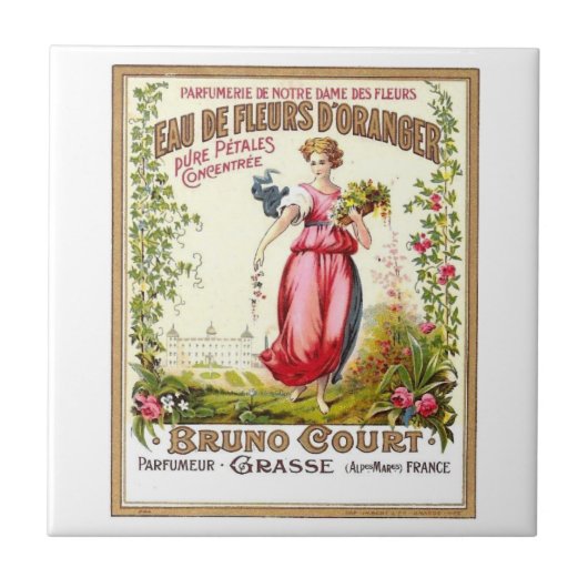 Eau de Fleurs Tile Tegeltje (Voorkant)