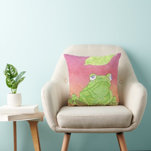 eau de grenouille verte couleur pourpre coussin (Chaise)