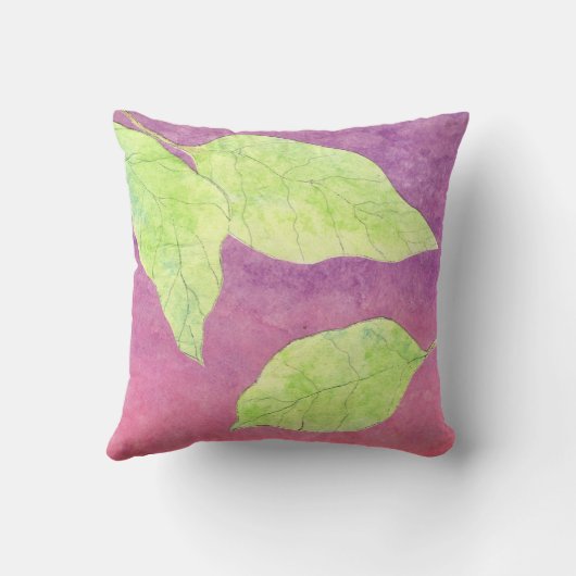 eau de grenouille verte couleur pourpre coussin (Verso)