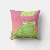 eau de grenouille verte couleur pourpre coussin (Recto)