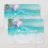 EAU DE L'OCEAN ÉTINCELANTE RSVP Mariage (Devant / Derrière)