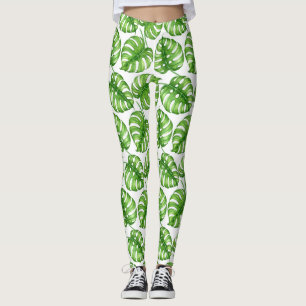 Eau de Monstera leggings motifs