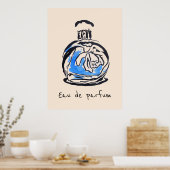 Eau de parfum French Perfume mode Poster (Keuken)