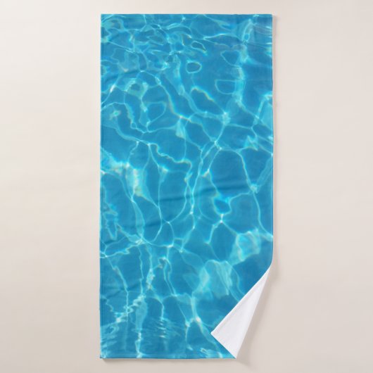 Eau de piscine bleu ciel cristallin (Serviette de bain)