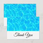 Eau de piscine bleue claire Photo Merci (Devant / Derrière)