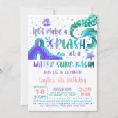 Eau de Sirène Diapositive Anniversaire Invitation (Devant)