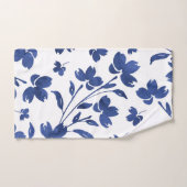 Eau d'Indigo - tiges de fleurs (Serviette à main)