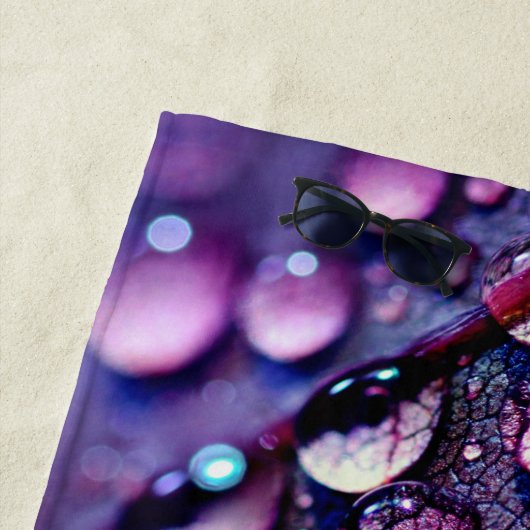 Eau Droplets Plage Serviette (En situation)