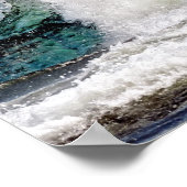 Eau éclatante dans la mer, affiche (Coin)