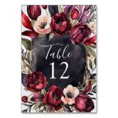 EAU FLORALE FOND ESTHÉTIQUE SOMBRE NUMÉRO DE TABLE (Par défaut)