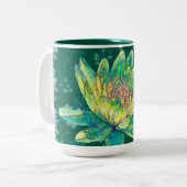 Eau Lilly & Dentelle Green Mug (Devant gauche)