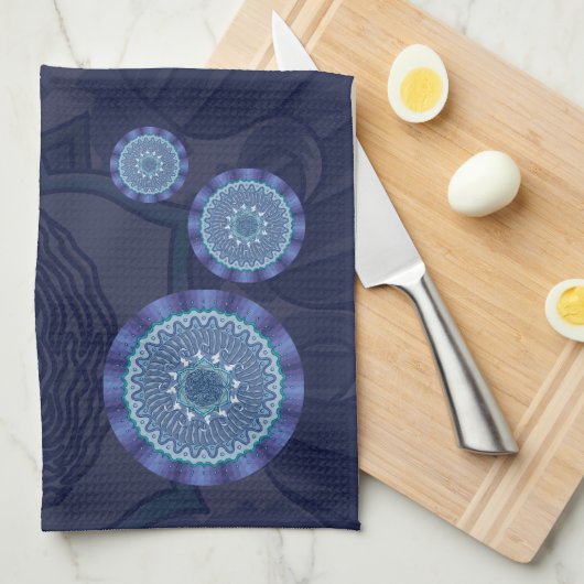 Eau Mandala Serviette à main (Quart Plié)