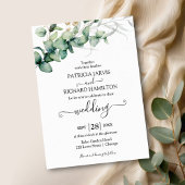 Eau Mariage de verdure Invitation Eucalyptus