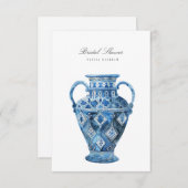 Eau méditerranéenne Douche nuptiale Invitation (Devant / Derrière)