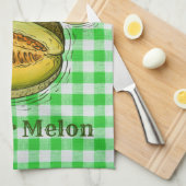 Eau melon plaid Cuisine serviette (Quart Plié)