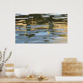 Eau ondulée affiche abstraite (Cuisine)