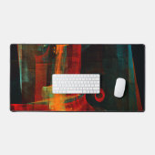 Eau Orange Rouge Bleu moderne Art Abstrait Motif (Clavier et souris)