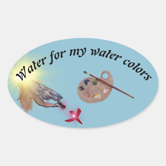 eau pour mes couleurs d'eau étiquette (Devant)