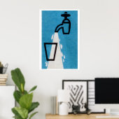 Eau qui coule - Impression boîte d'allumettes - Mu (Bureau à domicile)