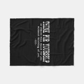 Eau Quote Motivation Insrational - Think For Yours Fleece Deken (Voorkant (Horizontaal))