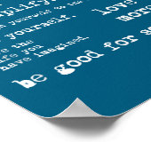 Eau Quote Motivational Insrational - Go Confidentl Poster (Hoek)