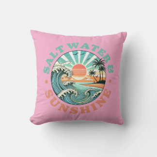 Eau salée et Oreiller à jet de soleil