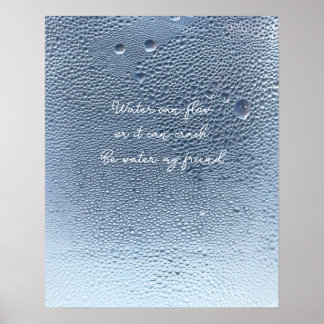 Eau sereine décoration murale de goutte d'eau