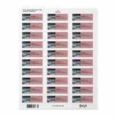 Eau soie 2 Étiquette de adresse (Feuille entière)