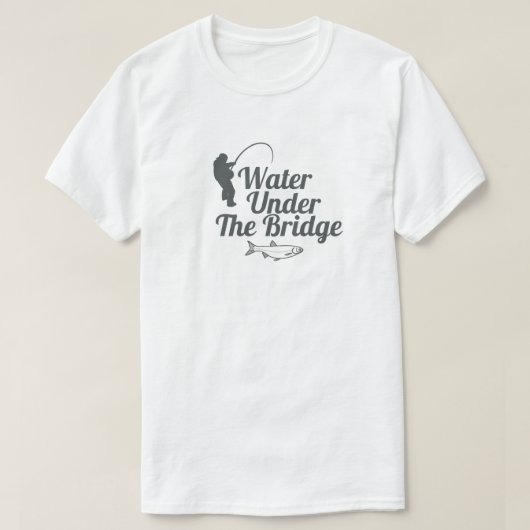 Eau Sous Le Pont T-shirt Pêche (Design devant)