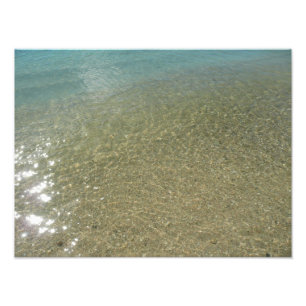 Eau sur la plage I Photographie de nature abstrait