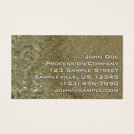 Eau sur la plage II Photographie de nature abstrai (Devant)